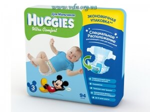 ���������� Huggies ULTRA COMFORT Giga Boy 3 (5-9��) 94�� �����