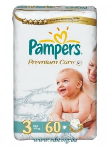 ���������� Pampers Premium Care 3 Midi (4-9 ��) 60��