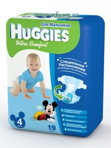 ���������� Huggies ULTRA COMFORT Small Boy 4 (8-14��) 19��