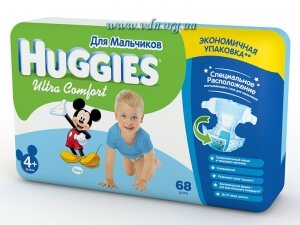 ���������� Huggies ULTRA COMFORT Giga Boy 4+ (10-16��) 68�� �����