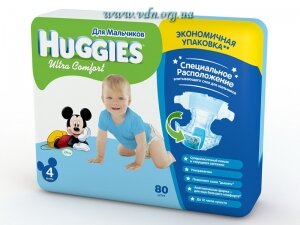 ���������� Huggies ULTRA COMFORT Giga Boy 4 (8-14��) 80�� �����