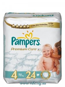 ���������� Pampers Premium Care 4 Maxi (7-14 ��) 24��