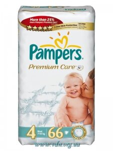 ���������� Pampers Premium Care JUMBO PACK 4 Maxi (7-18 ��) 66��