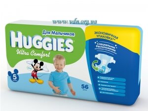 ���������� Huggies ULTRA COMFORT Mega Boy 5 (12-22��) 56��