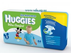 ���������� Huggies ULTRA COMFORT Giga Boy 5 (12-22��) 64�� �����