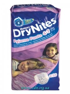 ������� Huggies DryNites ��� ������� 4-7 ��� (17-30��) 10��