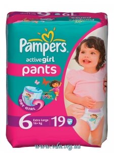 ������� Pampers Active Girl 6 Junior+ (16+ ��) 19��