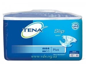 ���������� �/��� TENA slip plus Smoll 30�� (�������) (56-85 ��)
